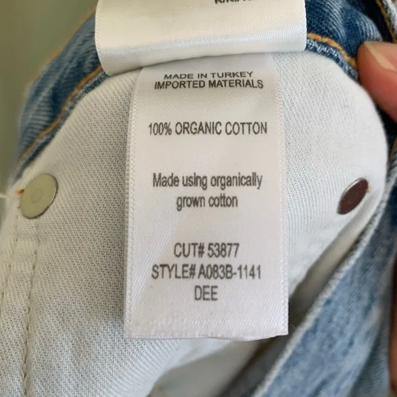 Agolde Denim High Rise Shorts - Ricochet - Picture 7 of 8